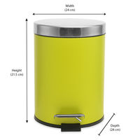 Dustbin 5 litre EK9625NP - @home By Nilkamal, Olive