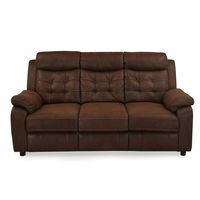 Augusta 3 Seater Sofa cum Bed - @home By Nilkamal, Chocolate