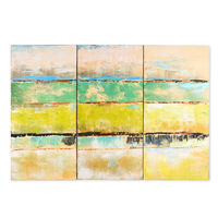 40 x 80 cm Abstract Set of 3 Oil Painting - @home By Nilkamal