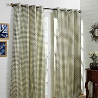 50'x108' Hounds xl Single Door Curtain - @home Nilkamal,  beige
