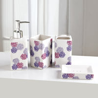 Bathroom Set Flower - @home Nilkamal