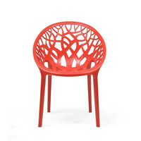 Nilkamal Crystal PP Chair - Bright Red
