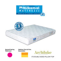 Nilkamal Mattress - Archduke 6 Inch Bonnel Spring Pillow top Mattress, 75x60x6, 32400,  grey