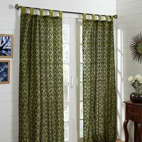 44'x102' Mirage xl Single Door Curtain - @home Nilkamal,  green