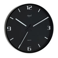Opal Panache Wall Clock Black Coated Metal With Designer Hands