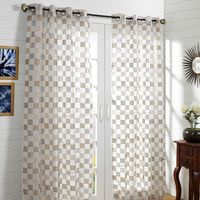 40'x108' Grid xl Single Door Curtain - @home Nilkamal,  gold