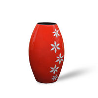 Tall Reddish Flower Vase - @home Nilkamal