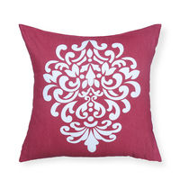 Baroque 40 x 40 cm Filled Cushion - @home by Nilkamal, Maroon