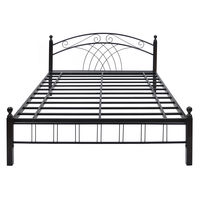 Nimbo Queen Bed without Storage @home by Nilkamal, Black