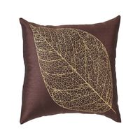 12'x12' Leaf Cushion Cover - @home Nilkamal,  gold