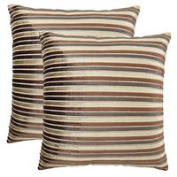 24'x24' Staffin Set of 2 Cushion Covers - @home Nilkamal,  brown