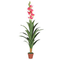 Orchid Tree with Pot - @home by Nilkamal, Red