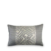 Geo 30 cm x 45 cm Filled Cushion - @home by Nilkamal, Indigo