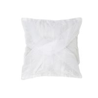 12'x12' Twist Single Cushion Cover - @home Nilkamal, white