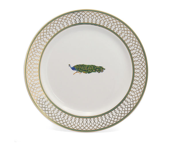 Georgian Peacock Big Size Plate - @home Nilkamal