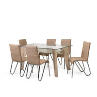 Isadora 6 Seater Dining Kit - @home Nilkamal,  brown