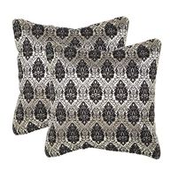 12'x12' Glory Set Of 2 Cushion Covers - @home Nilkamal,  black