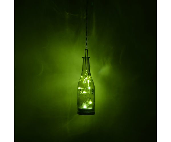 Green Crystal Glass Candle Stand - @home Nilkamal