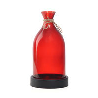 Red, Indian Style Candle Stand - @home Nilkamal