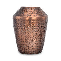 Trojan Metal Small Vase - @home by Nilkamal, Copper