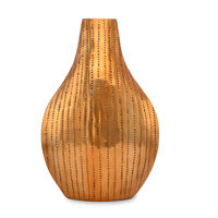 Ethopian Metal Neck Vase - @home by Nilkamal, Gold