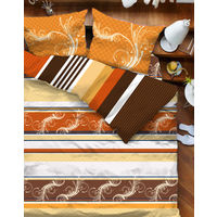 Tangerine Desert Safari Bed sheet Set, multi