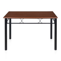Sidney 4 Seater Dining Table - @home by Nilkamal, Black