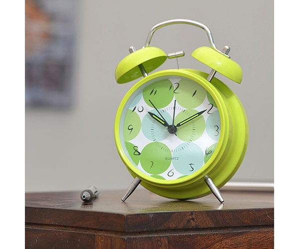 Green Table Clock - @home Nilkamal