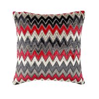 16'x16' Chevron Cushion Cover - @home Nilkamal,  red