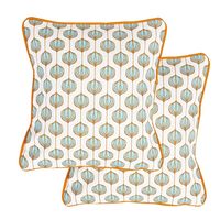 12'x12' Perky Set of 2 Cushion Covers - @home Nilkamal, multi