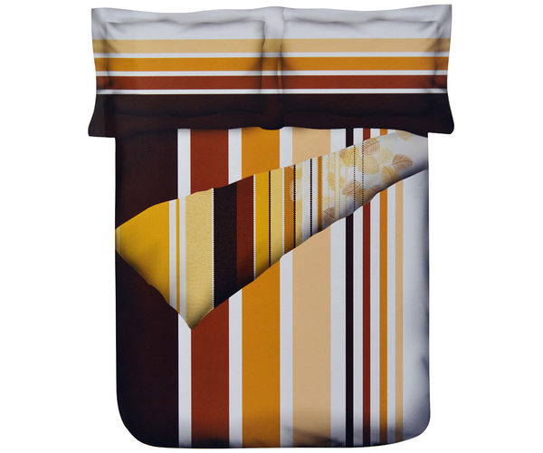 Stripes Single Comforter - @home Nilkamal,  brown