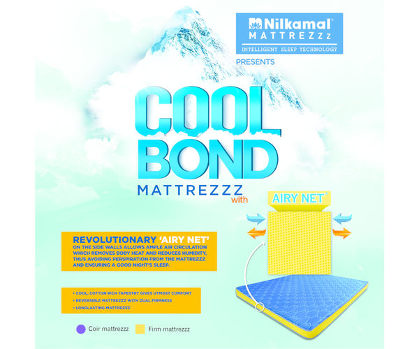 Nilkamal Mattress - Cool Bond, 72x30x4.5,  blue