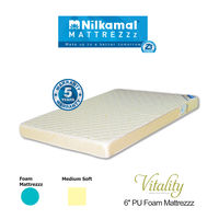 Nilkamal Mattress - Vitality 6 Inch Foam Mattress, 79x59x6, 20611,  cream