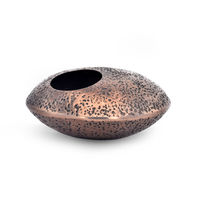 Trojan Metal Vase - @home by Nilkamal, Copper