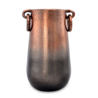 Celopatra Small Metal Vase - @home by Nilkamal, Rose Gold