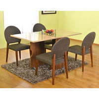 Skyline+ Messo 4 Seater Dining Set - @home By Nilkamal,  cappuccino