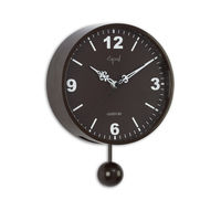 Opal Grandeur Pendulum Designer Wall Clock, Brown