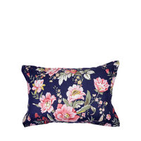 Floral 46 cm x 69 cm Pillow Cover Set of 2 - @home by Nilkamal, Indigo