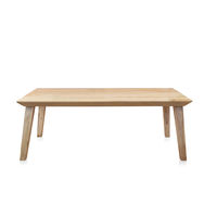 Magix 8 Seater Dining Table - @home by Nilkamal, White Natural