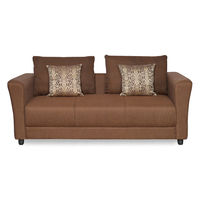 Captiva 3 Seater Sofa - @home Nilkamal,  brown