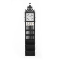 Big Ben Multi Use Floor Clock - @home by Nilkamal, Black