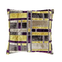 16'x16' Blocks Cushion Cover - @home Nilkamal,  purple
