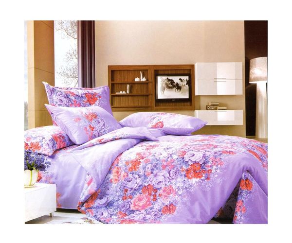 Double Bed sheet Camay Marlin - @home Nilkamal,  purple
