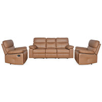Focus 3+ 1+ 1 Recliner Sofa Set - @home Nilkamal,  brown