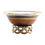 Stylish Glass Bowl With Metal Stand - @home Nilkamal,  brown
