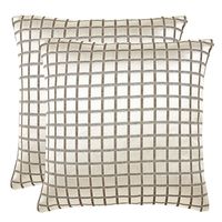 16'x16' Horizion Set of 2 Cushion Covers - @home Nilkamal,  beige