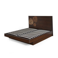 Prado King Bed Full Liftable Storage - @home Nilkamal,  brown