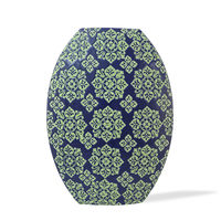 Jummah Ceramic Large Vase - @home By Nilkamal, Green