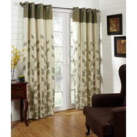 44'x84' Victoria Single Door Curtain - @home Nilkamal,  green