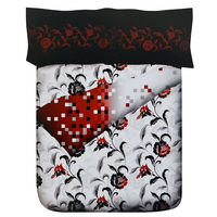 Spring Double Bed Sheet - @home Nilkamal,  red